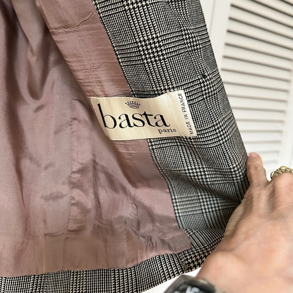 Vintage 1960s Glen Check Plaid Jacket Basta France Hurwitch Bros Boston - Picture 5 of 10